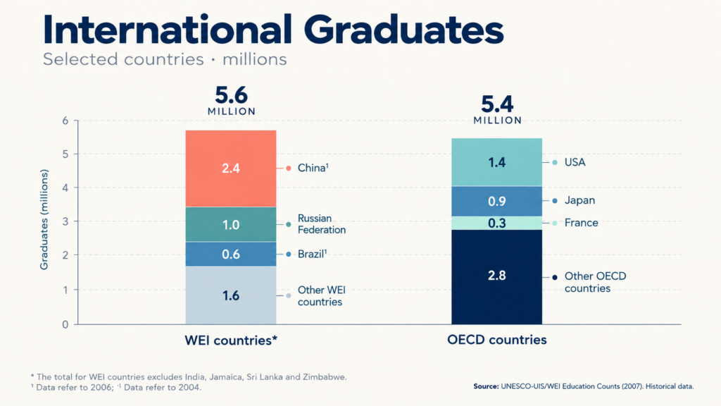 The number of graduates in basic university