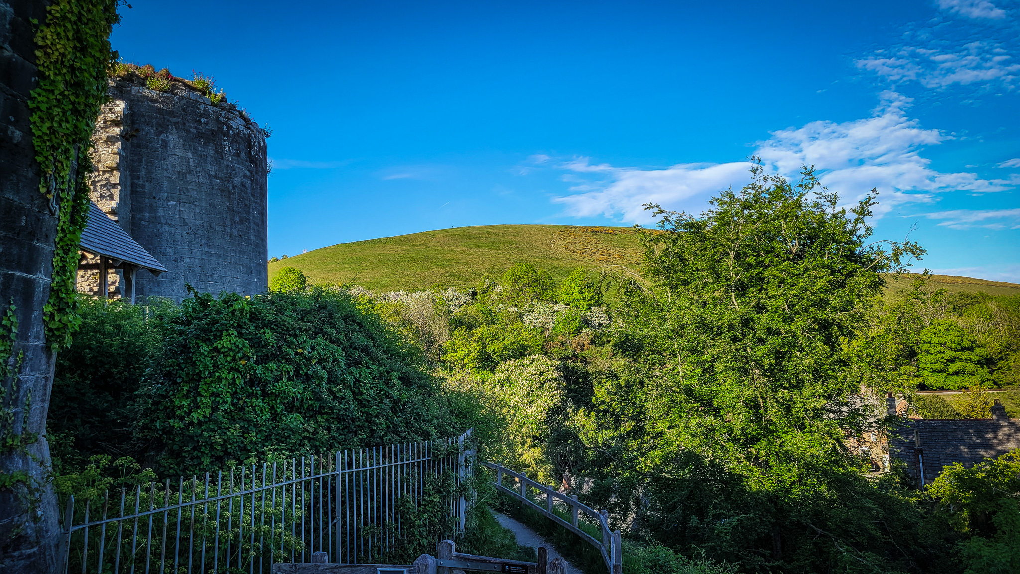 the Purbeck Hills, Corfe Castle