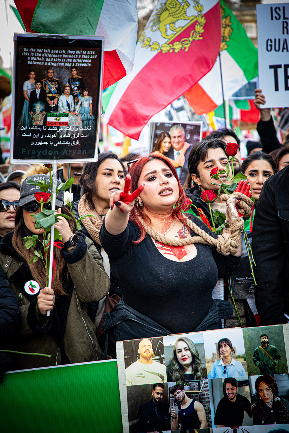 Reza Pahlavi supporters