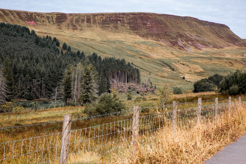 Idyllic landscape of Brecon Beacons